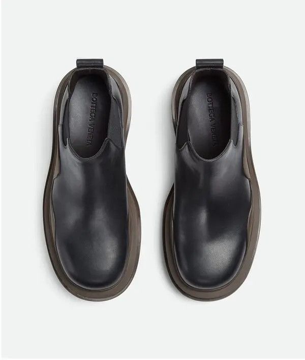 Bottega Veneta Black Tire Chelsea Ankle Boots with camping sole Size US 7 / EU 40 - 4 Thumbnail