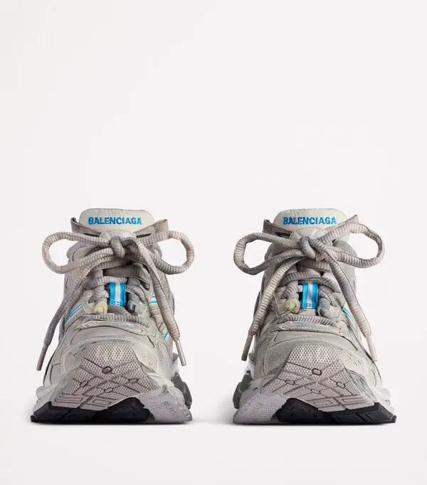 Balenciaga Runner Lace-Up Sneakers Worn out white / blue Size US 5 / IT 35 - 4 Thumbnail