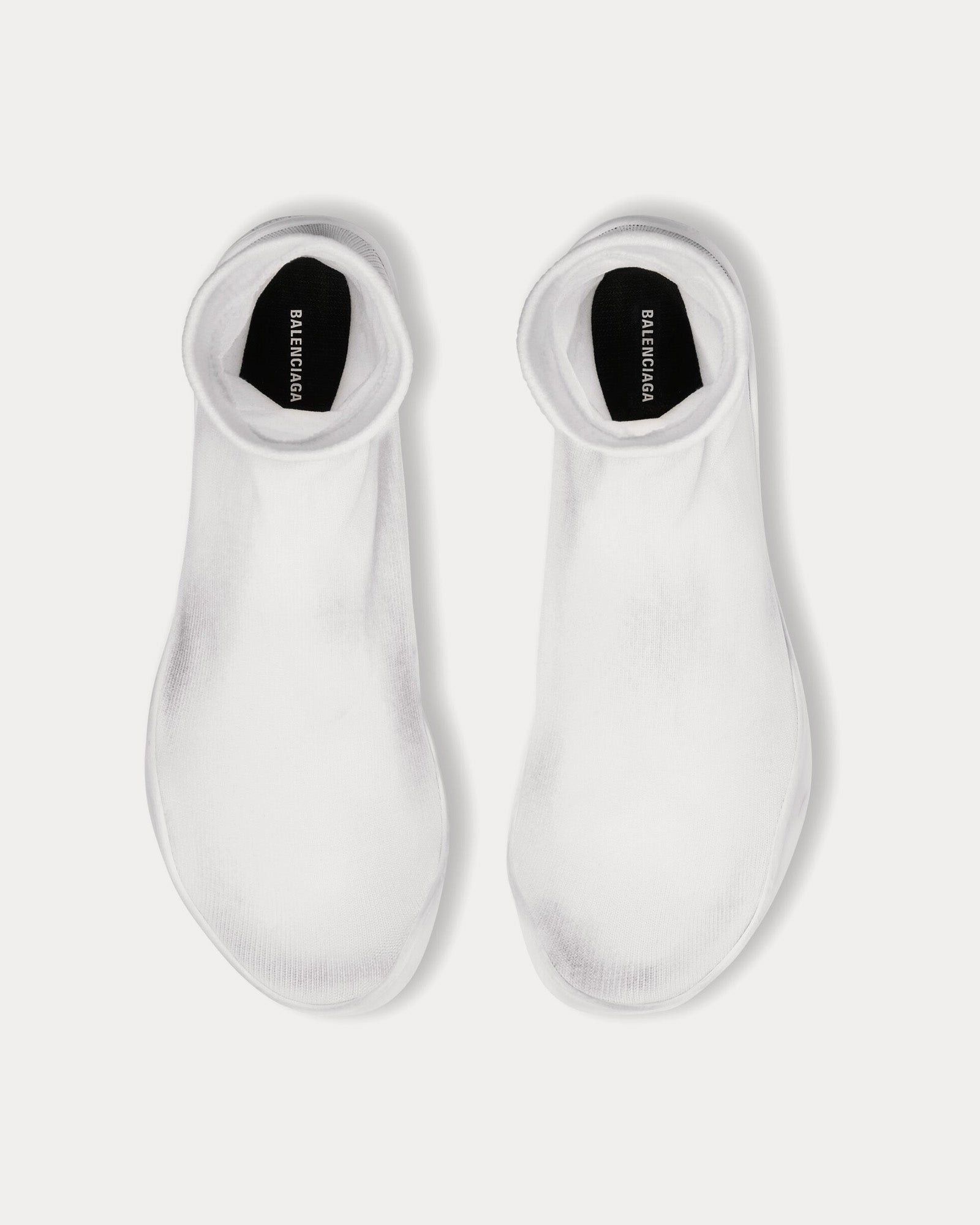 Balenciaga Sock Technical Knit White High Top Sneakers Size US 6 / EU 39 - 2 Thumbnail