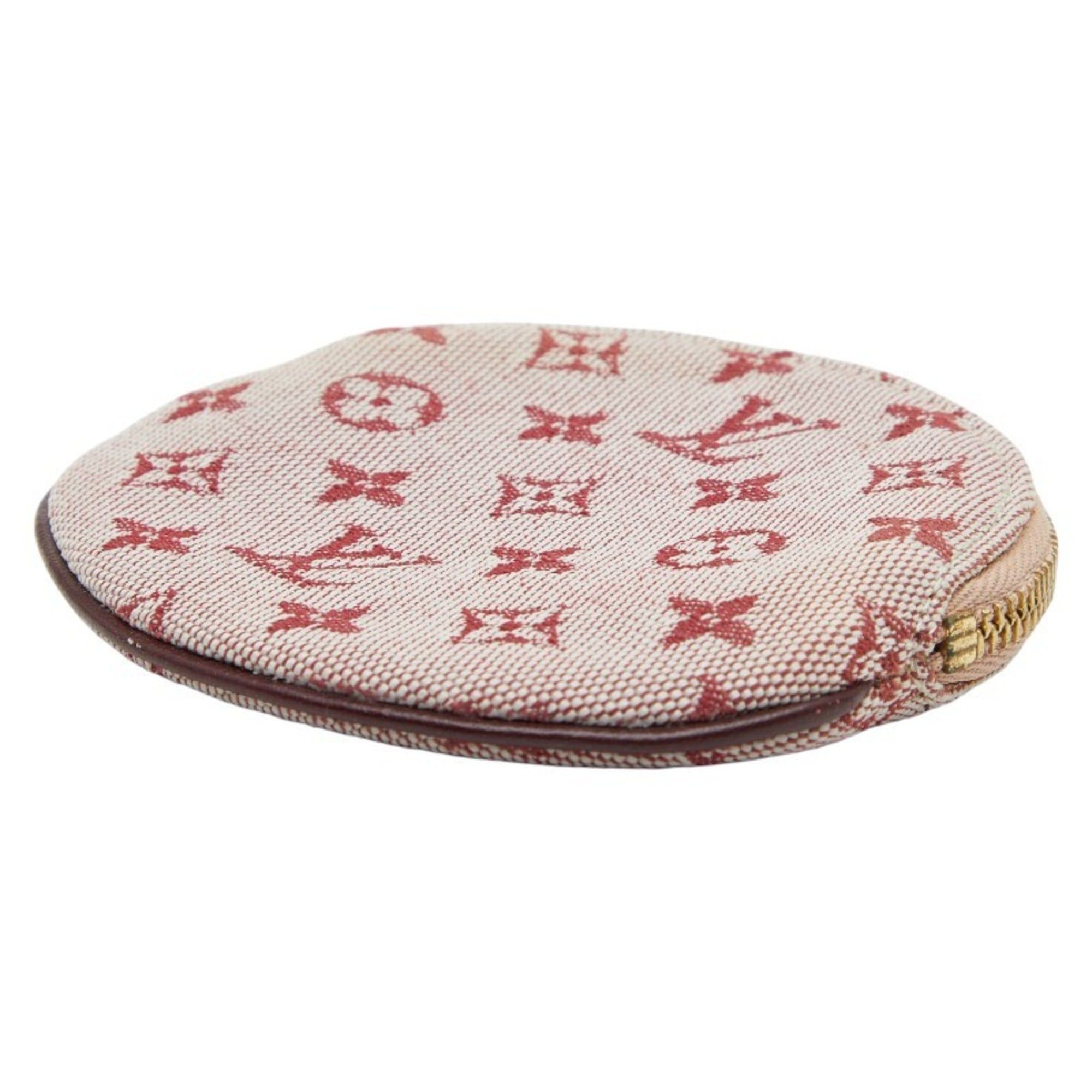 Louis Vuitton Louis Vuitton Monogram Mini Porte Monnaie Long Wallet/Coin Case M92462 Cerise Red Canvas and Leather Women's LOUIS VUITTON Size ONE SIZE - 4 Thumbnail