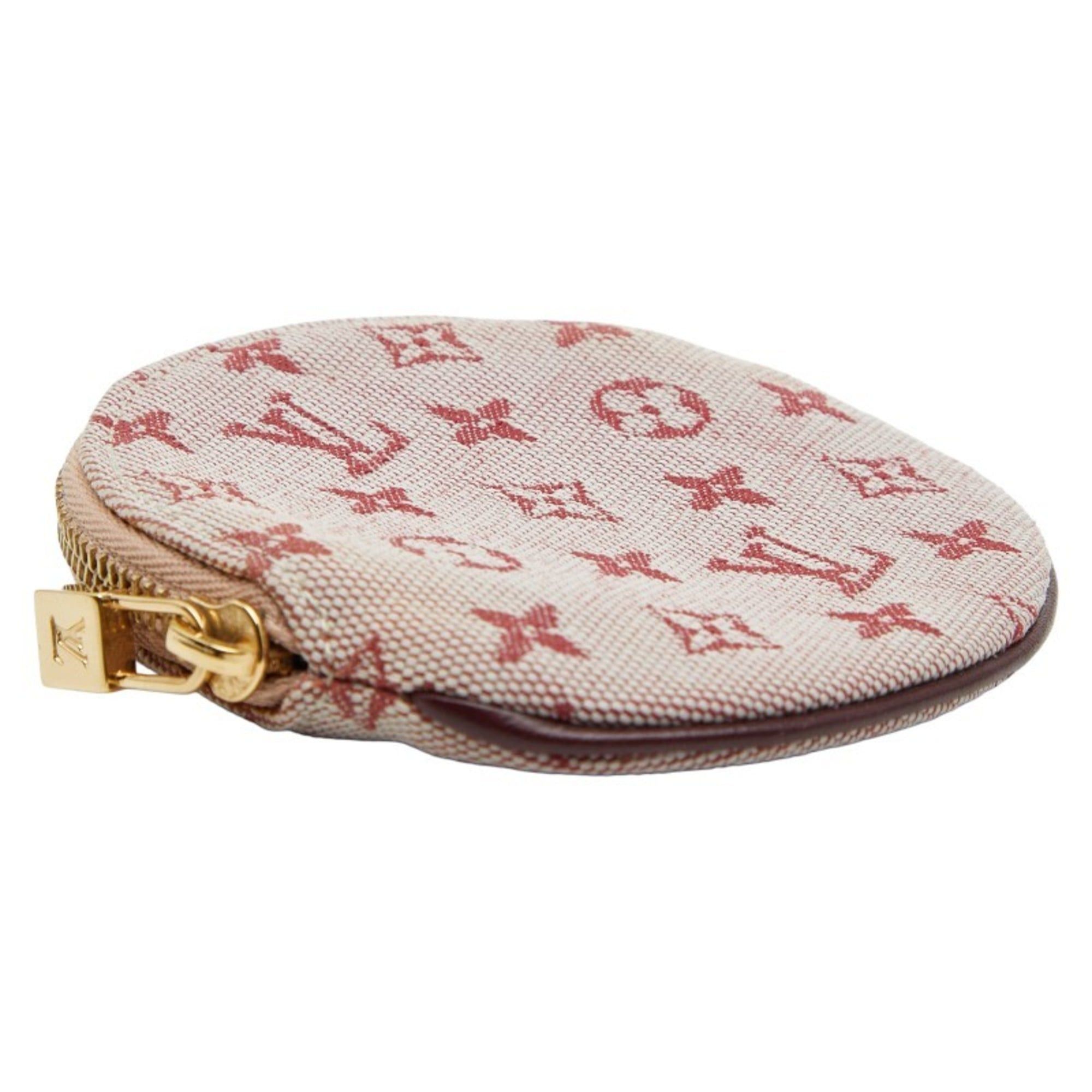 Louis Vuitton Louis Vuitton Monogram Mini Porte Monnaie Long Wallet/Coin Case M92462 Cerise Red Canvas and Leather Women's LOUIS VUITTON Size ONE SIZE - 5 Thumbnail
