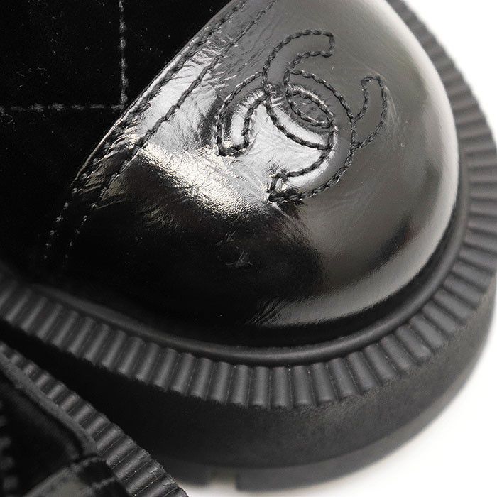Chanel Chanel Chanel Matelasse Velour Boots Suede Shoes G45798 DUTY FREE for USA Size ONE SIZE - 2 Thumbnail