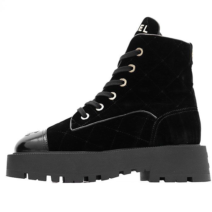 Chanel Chanel Chanel Matelasse Velour Boots Suede Shoes G45798 DUTY FREE for USA Size ONE SIZE - 5 Thumbnail