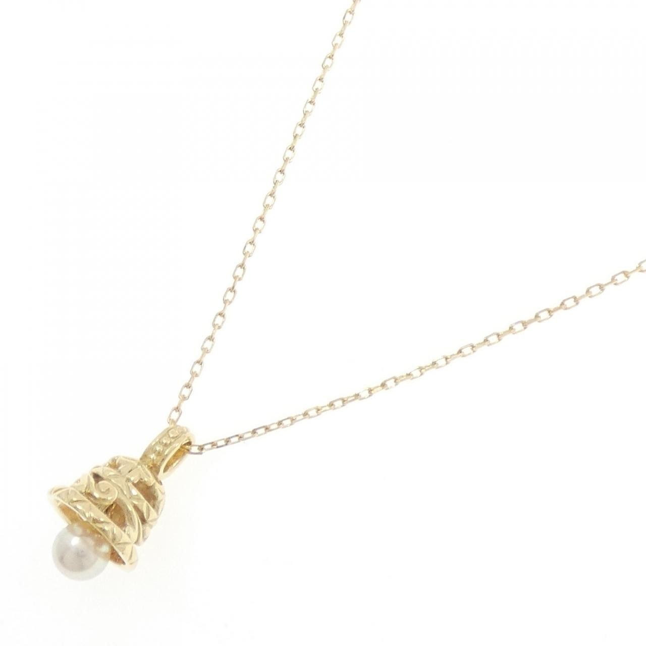 Mikimoto Mikimoto Mikimoto Akoya Pearl Au750 Necklace Crocodile skin Necklace DUTY FREE for USA Size ONE SIZE - 2 Thumbnail