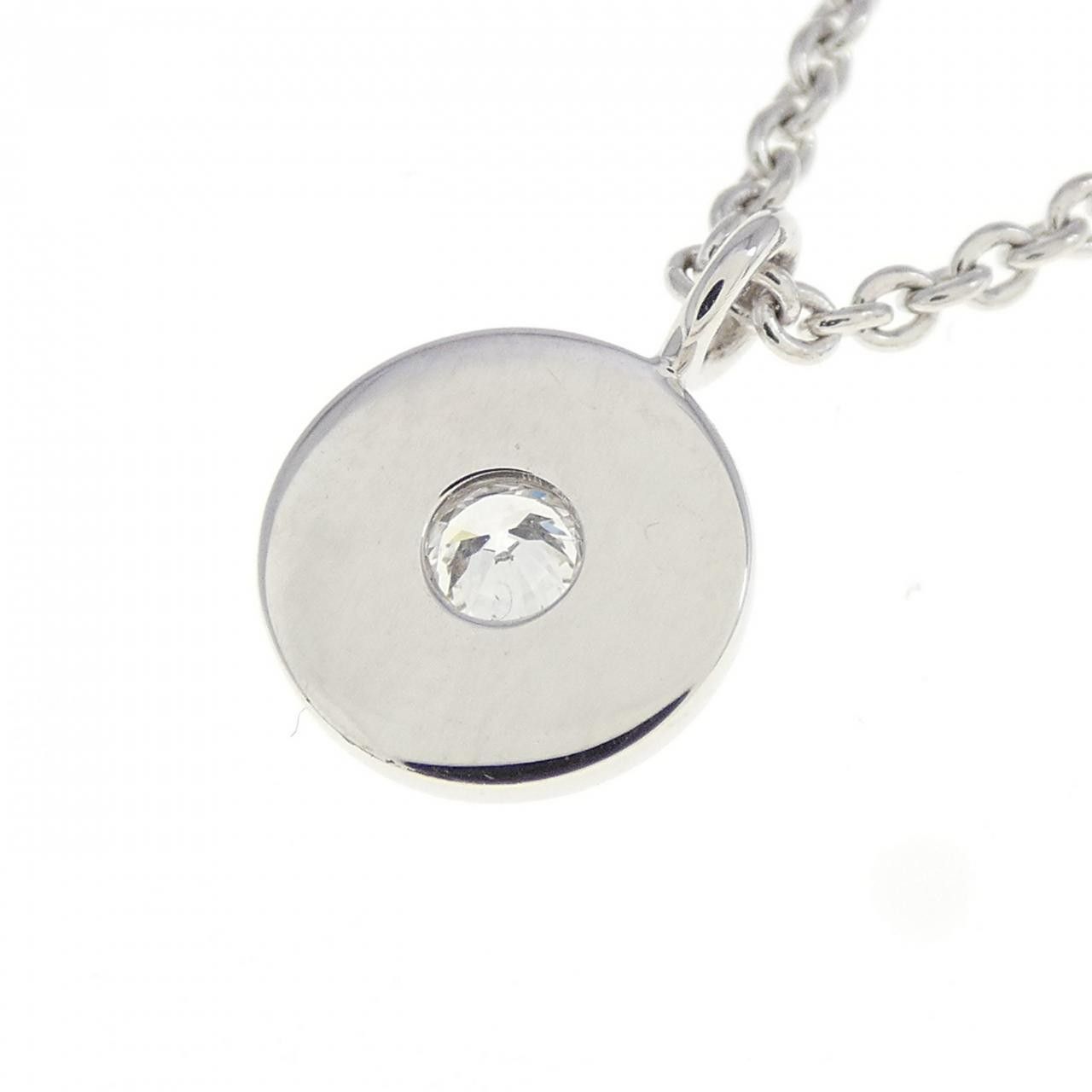 Tiffany & Co. Tiffany & Co. Tiffany 1837 Circle 750 White Gold Diamond Necklace Calfskin Necklace 60011647 DUTY FREE for USA Size ONE SIZE - 4 Thumbnail