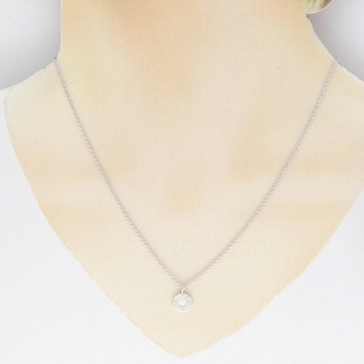 Tiffany & Co. Tiffany & Co. Tiffany 1837 Circle 750 White Gold Diamond Necklace Calfskin Necklace 60011647 DUTY FREE for USA Size ONE SIZE - 6 Thumbnail