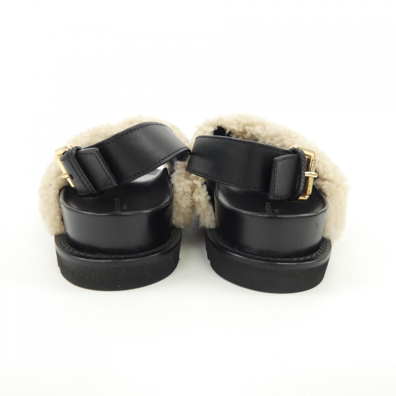 Louis Vuitton Louis Vuitton Louis Vuitton Paseo Line Shearling Sandals Natural Material Shoes DUTY FREE for USA Size ONE SIZE - 5 Thumbnail