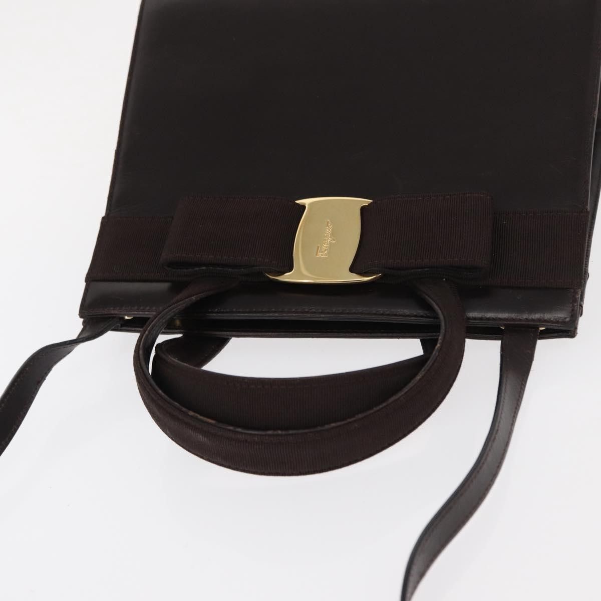 Salvatore Ferragamo Salvatore Ferragamo Convertible Vara Bow Tote Leather Size ONE SIZE - 15 Thumbnail