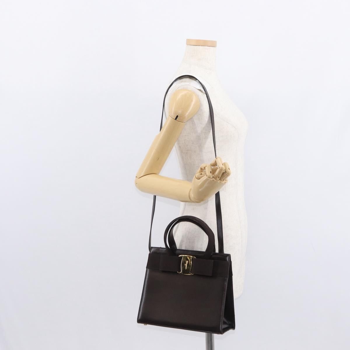Salvatore Ferragamo Salvatore Ferragamo Convertible Vara Bow Tote Leather Size ONE SIZE - 13 Thumbnail