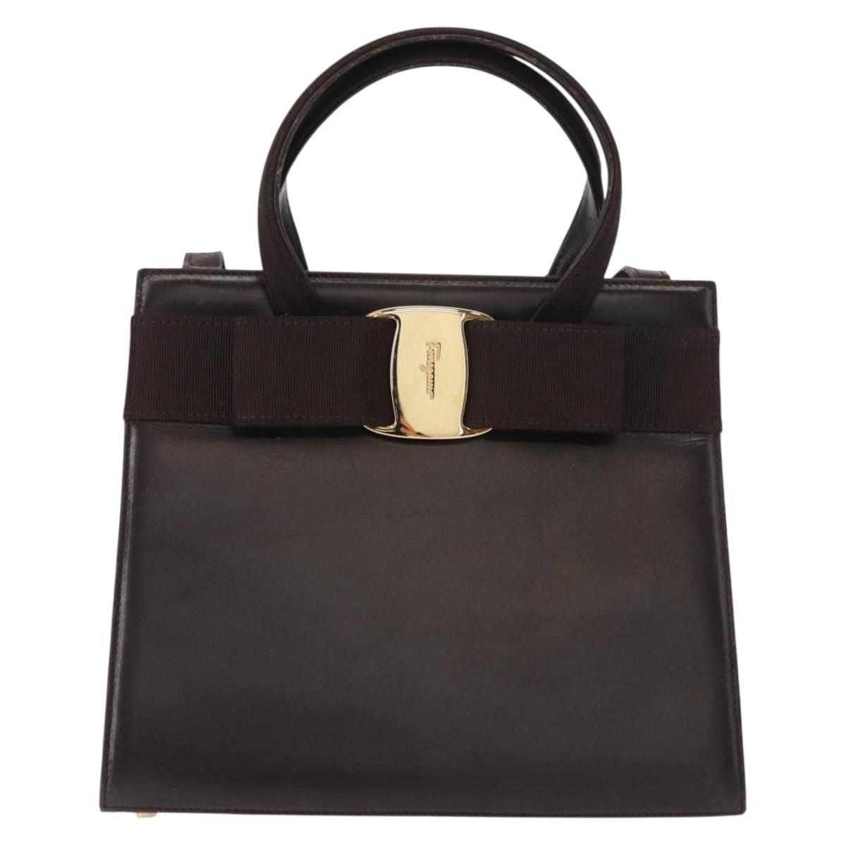 Salvatore Ferragamo Salvatore Ferragamo Convertible Vara Bow Tote Leather Size ONE SIZE - 18 Thumbnail