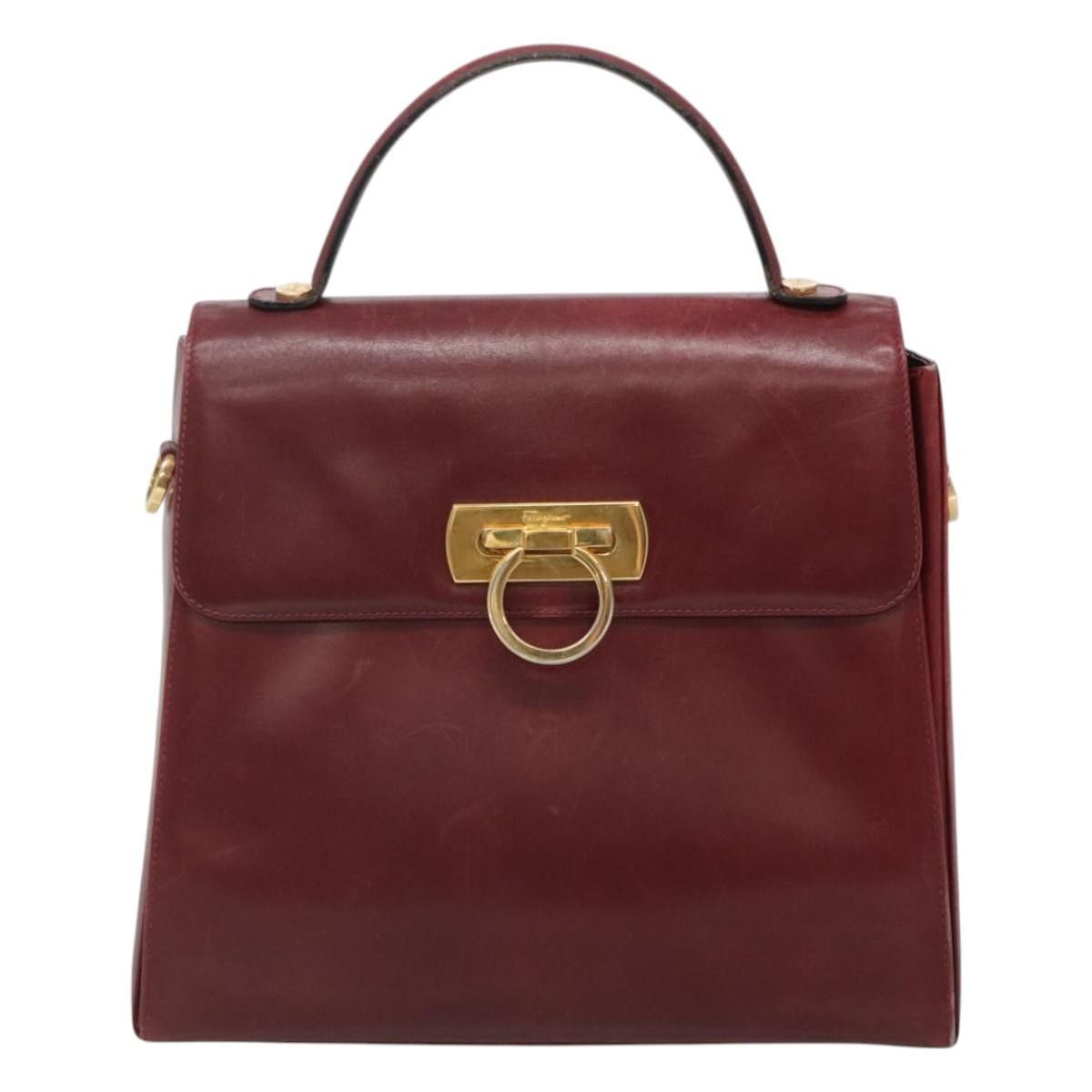 Salvatore Ferragamo Salvatore Ferragamo Gancini handbag Leather Size ONE SIZE - 18 Thumbnail