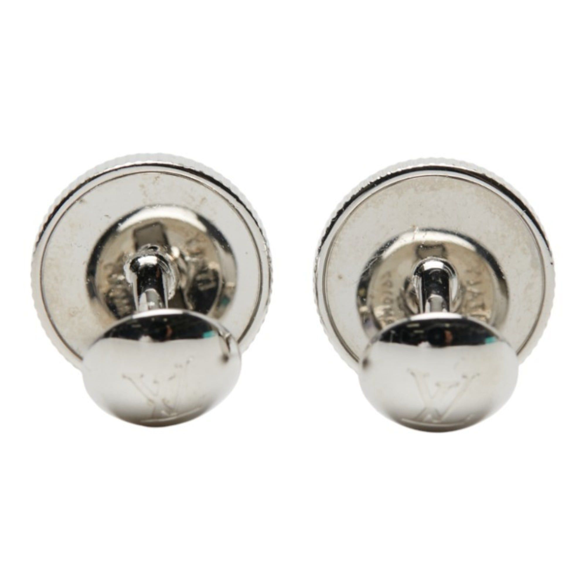 Louis Vuitton Louis Vuitton Bouton de Manchette Medallion Cufflinks M63673 Silver Metal Men's LOUIS VUITTON Size ONE SIZE - 3 Thumbnail