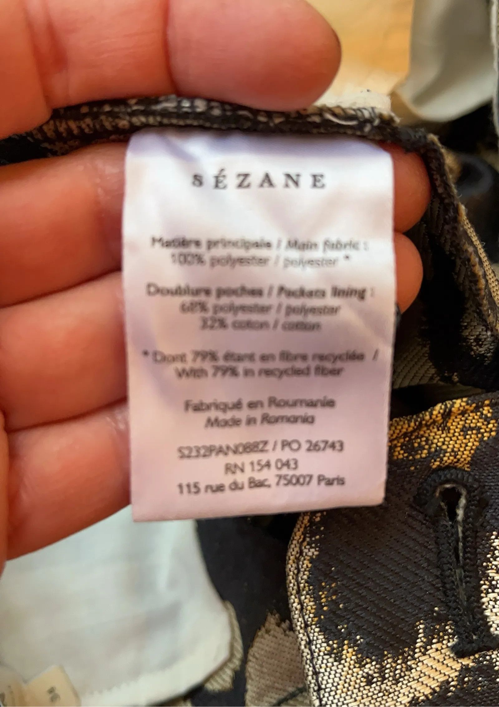 Sezane Sézane Damon Pants Size 25" / US 0 / IT 36 - 3 Thumbnail