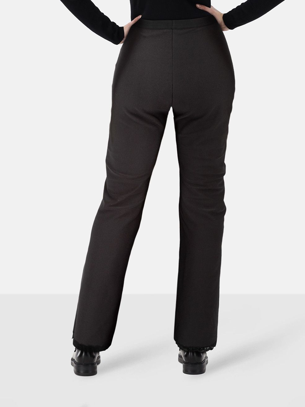 Alexander Wang Black Lace Trim Trousers Size 28" / US 6 / IT 42 - 2 Thumbnail