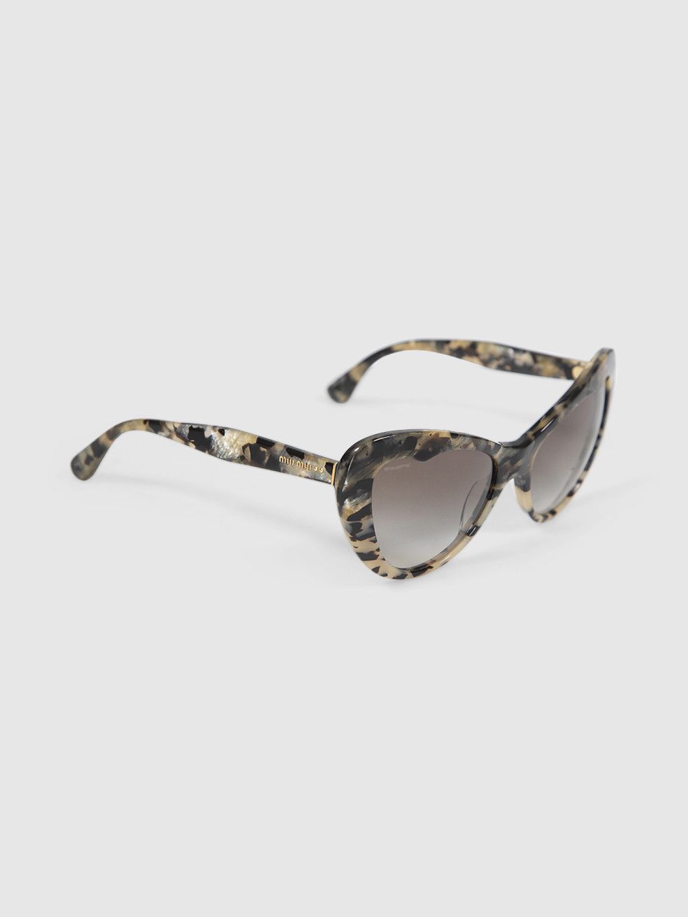 Miu Miu Tortoiseshell Cat Eye Gradient Sunglasses Size ONE SIZE - 2 Thumbnail