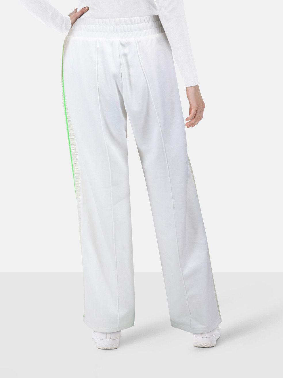 Off-White White Mesh Tape Joggers Size 28" / US 6 / IT 42 - 2 Thumbnail