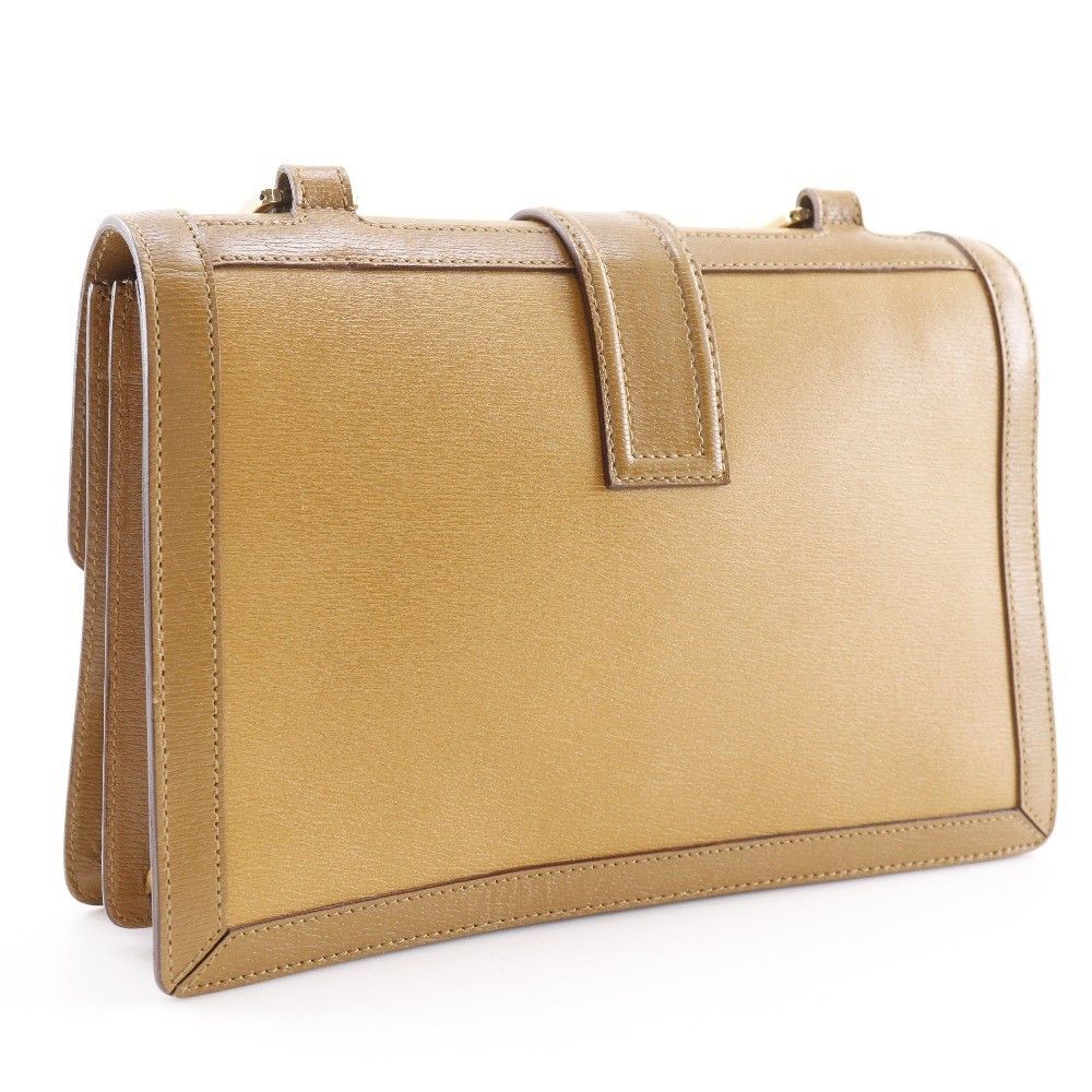 Gucci Gucci Interlocking G Buckle Messenger Bag Leather Size ONE SIZE - 2 Thumbnail