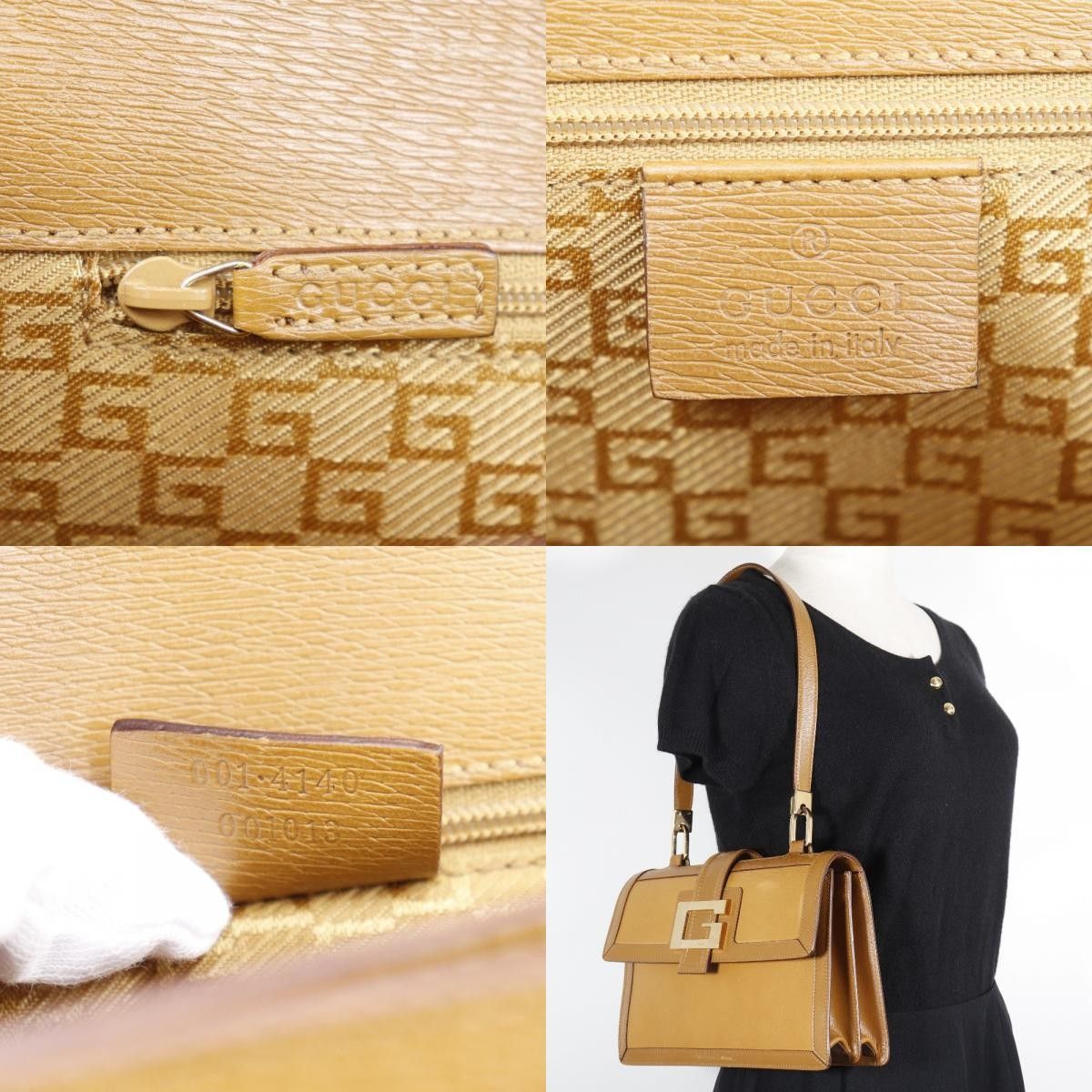 Gucci Gucci Interlocking G Buckle Messenger Bag Leather Size ONE SIZE - 5 Thumbnail