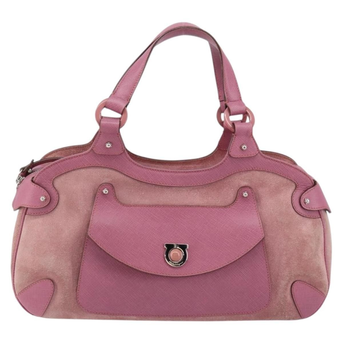 Salvatore Ferragamo Salvatore Ferragamo Gancini handbag Suede Size ONE SIZE - 18 Thumbnail