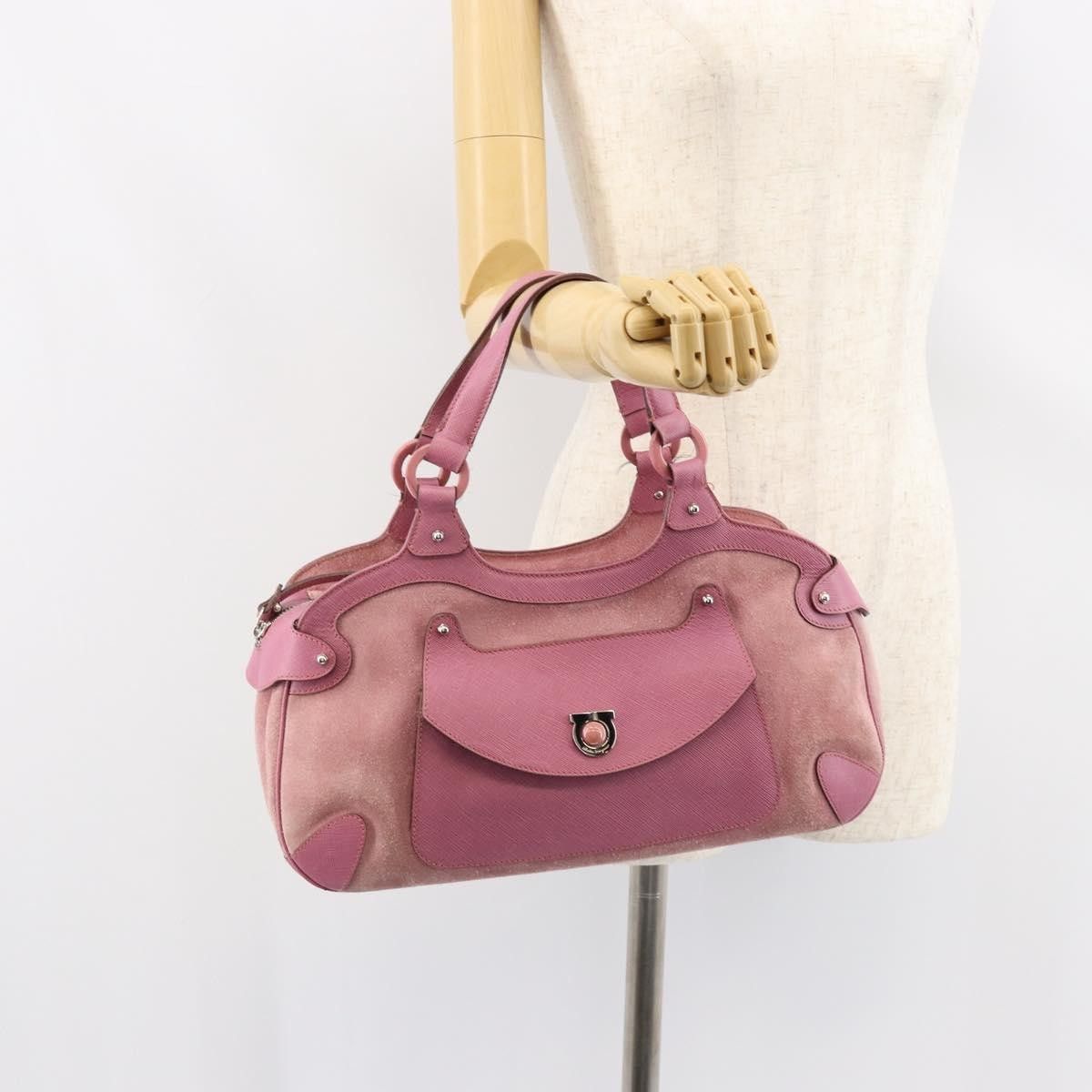 Salvatore Ferragamo Salvatore Ferragamo Gancini handbag Suede Size ONE SIZE - 13 Thumbnail