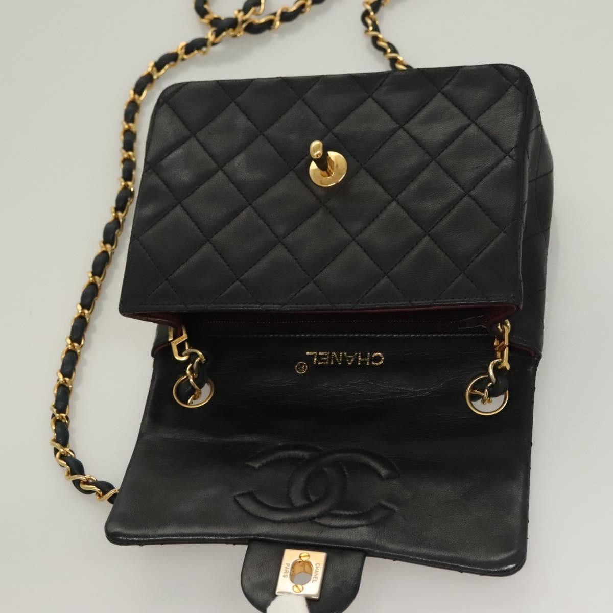 Chanel Chanel Vintage Square Classic Single Flap Bag Quilted Lambskin Size ONE SIZE - 14 Thumbnail