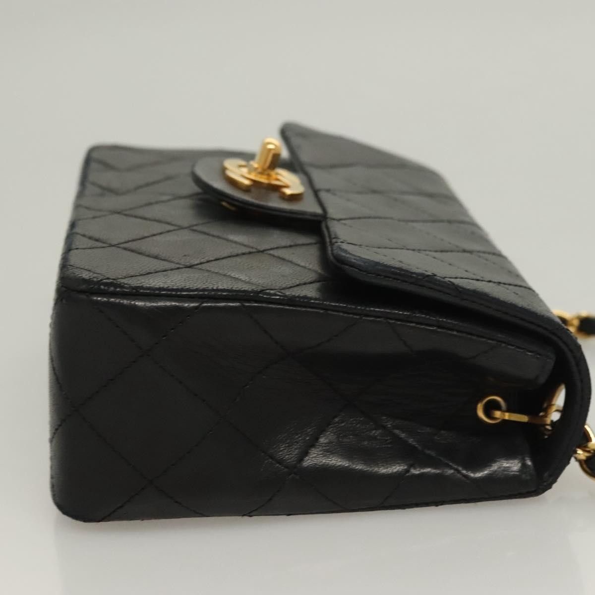 Chanel Chanel Vintage Square Classic Single Flap Bag Quilted Lambskin Size ONE SIZE - 3 Thumbnail