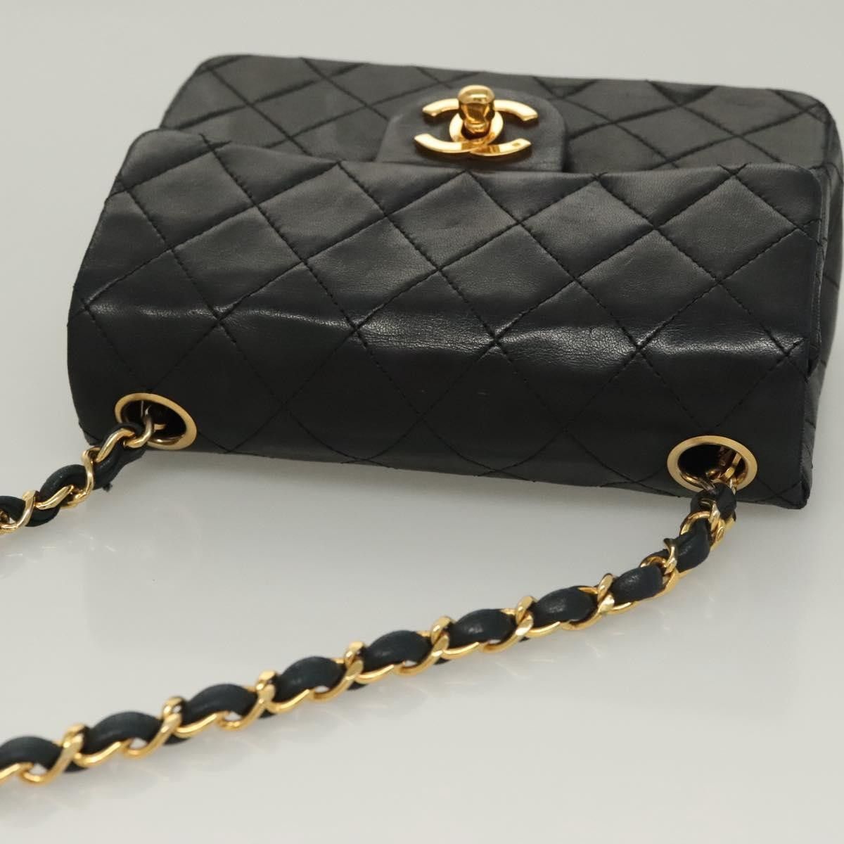 Chanel Chanel Vintage Square Classic Single Flap Bag Quilted Lambskin Size ONE SIZE - 21 Thumbnail