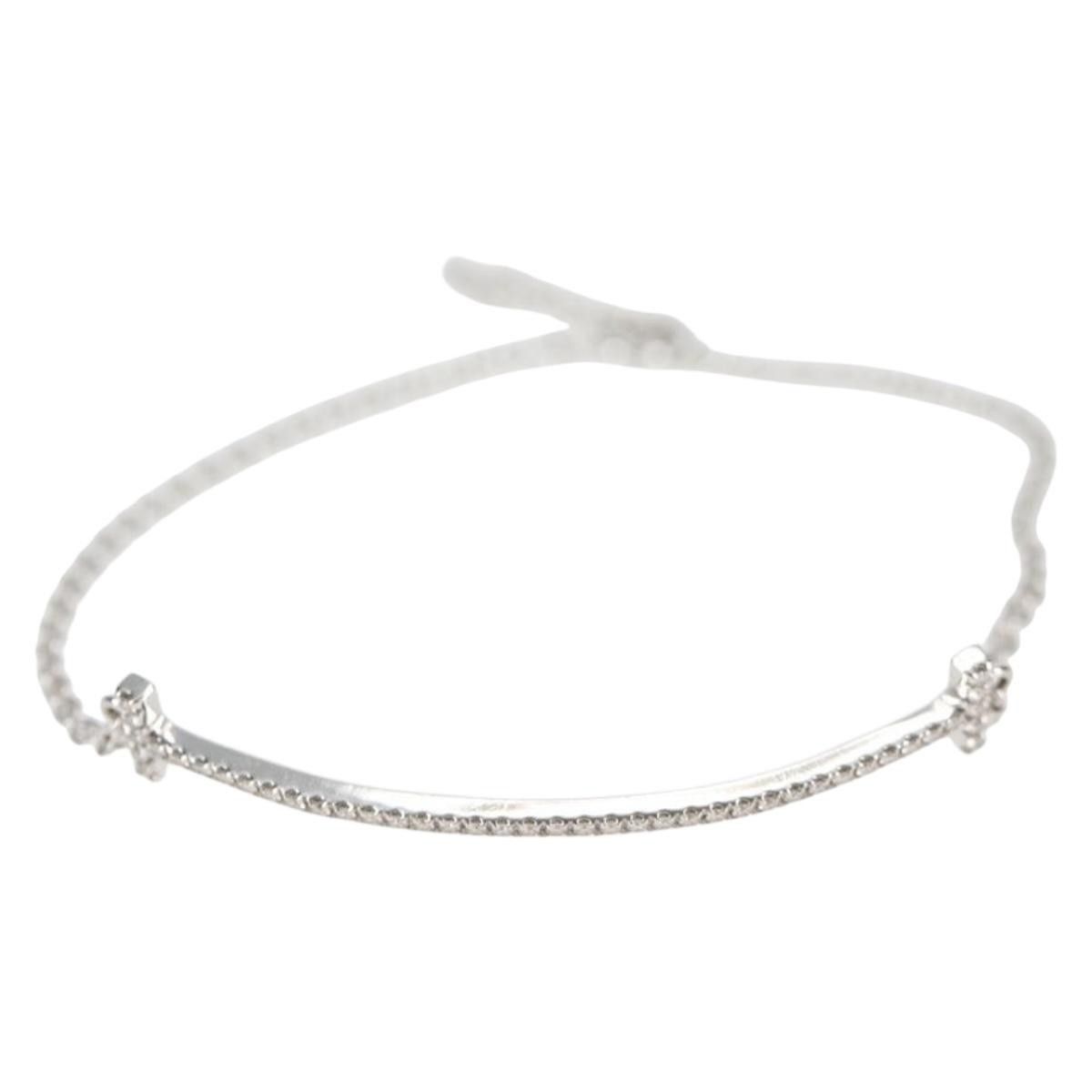 Tiffany & Co. Tiffany & Co. T Smile Chain Bracelet 18K White Gold Size ONE SIZE - 2 Thumbnail