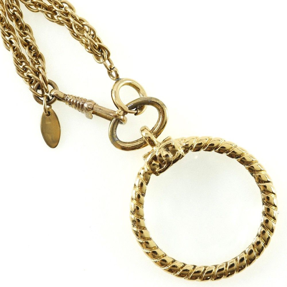 Chanel Chanel Vintage Double CC Pendant Metal Size ONE SIZE - 2 Thumbnail
