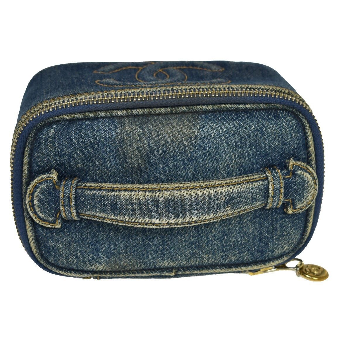 Chanel Chanel Vanity Case Quilted Denim Size ONE SIZE - 9 Thumbnail