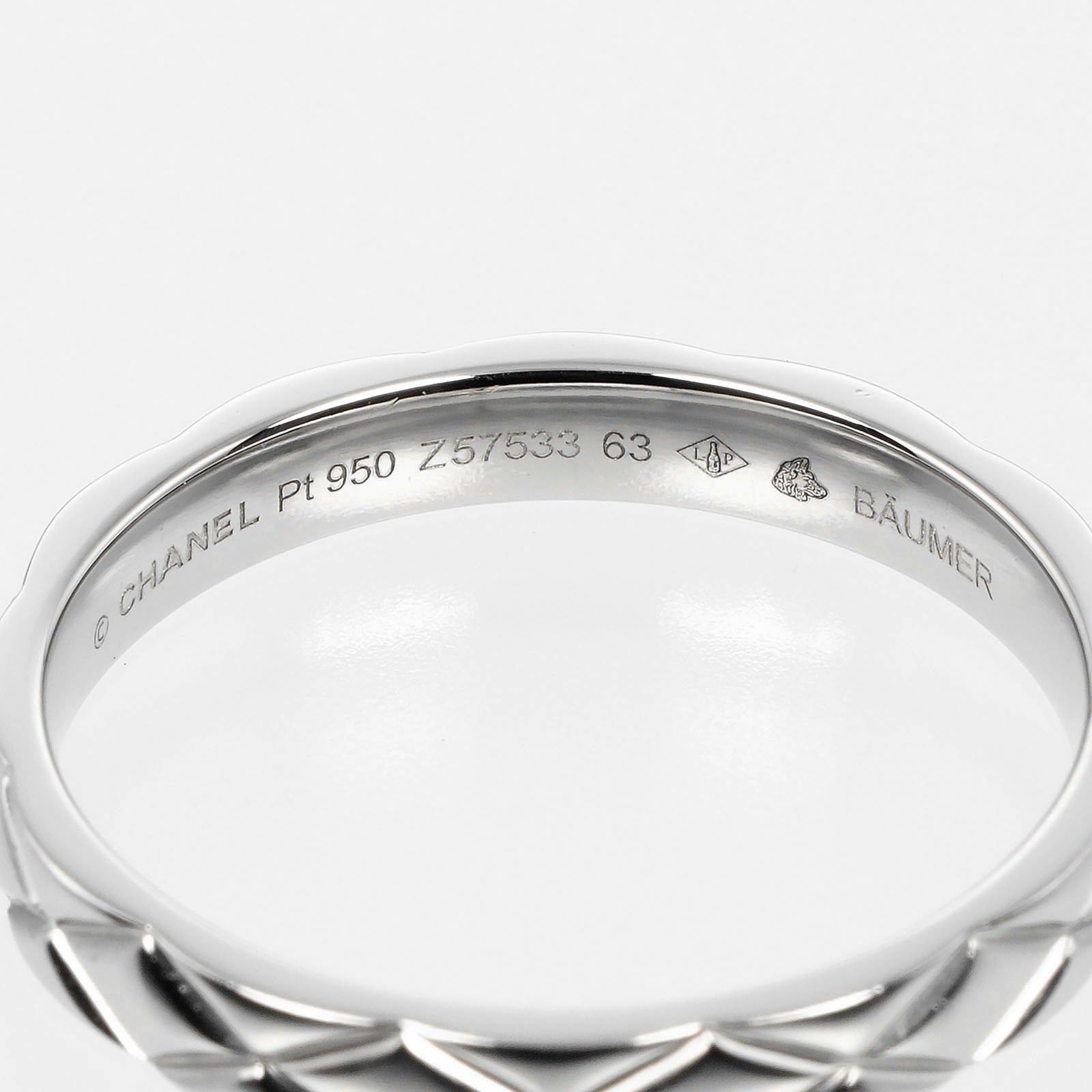 Chanel Chanel Matelasse Ring Platinum Size ONE SIZE - 3 Thumbnail