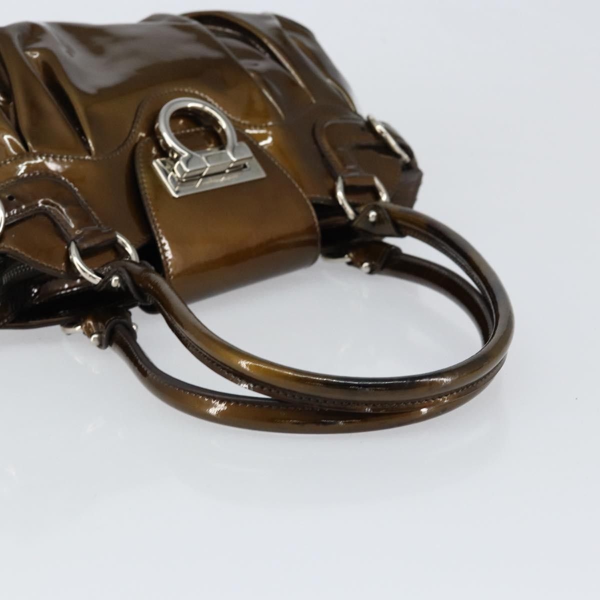 Salvatore Ferragamo Salvatore Ferragamo Gancini handbag Patent leather Size ONE SIZE - 8 Thumbnail