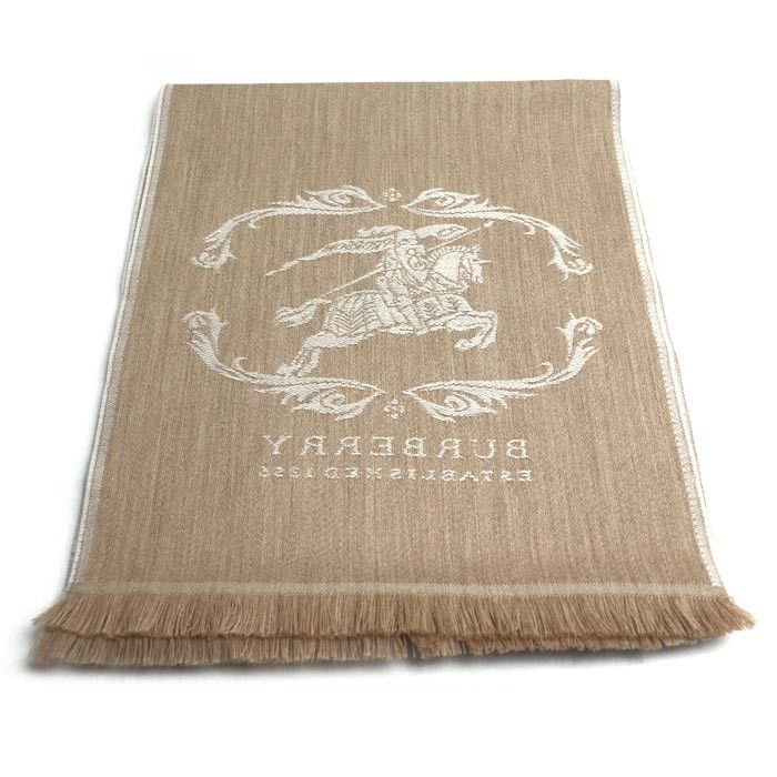 Burberry Burberry Burberry Wool Scarf Natural Material Scarf DUTY FREE for USA Size ONE SIZE - 3 Thumbnail