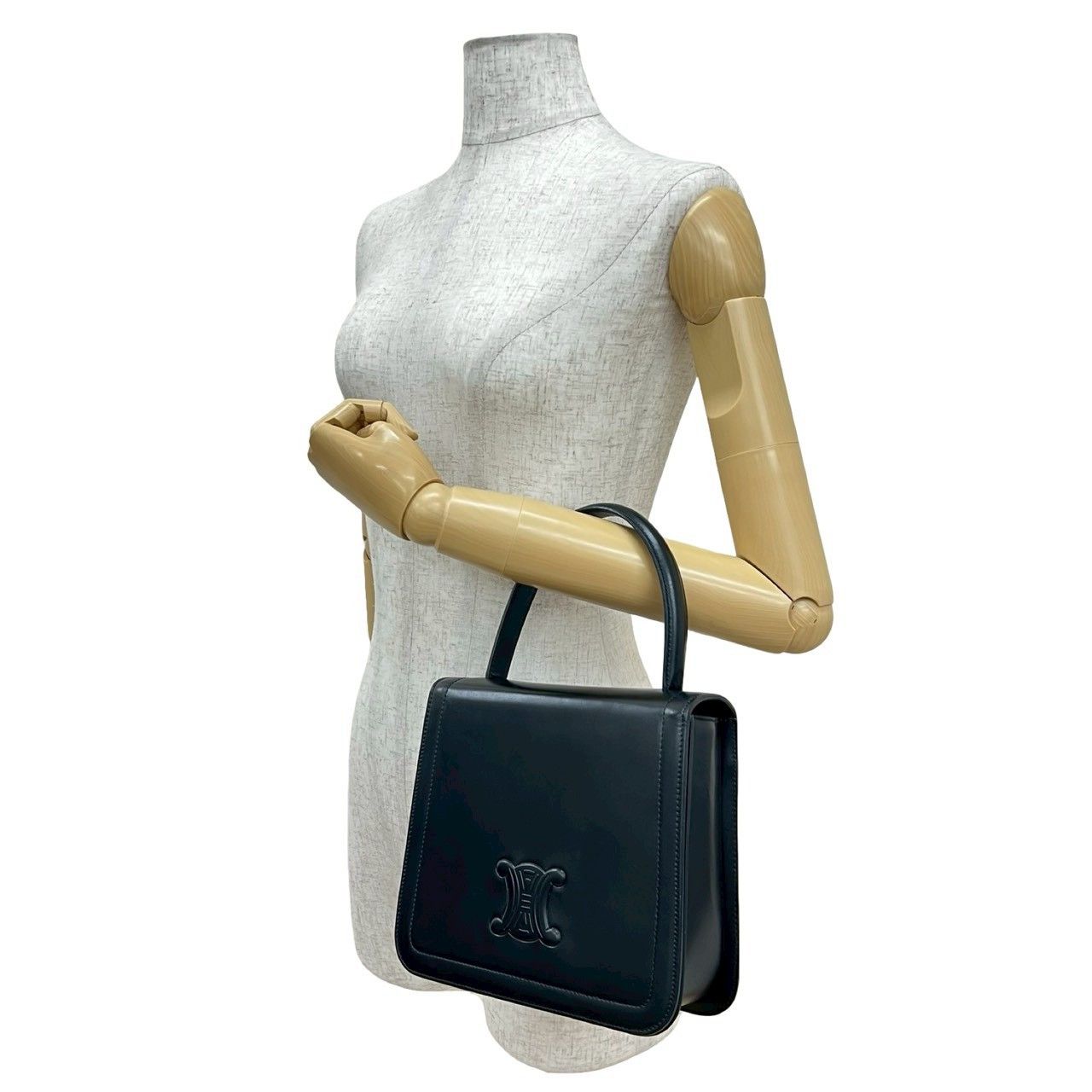 Celine Celine CELINE Old Triomphe Calf Leather Handbag Leather Handbag DUTY FREE for USA Size ONE SIZE - 3 Thumbnail