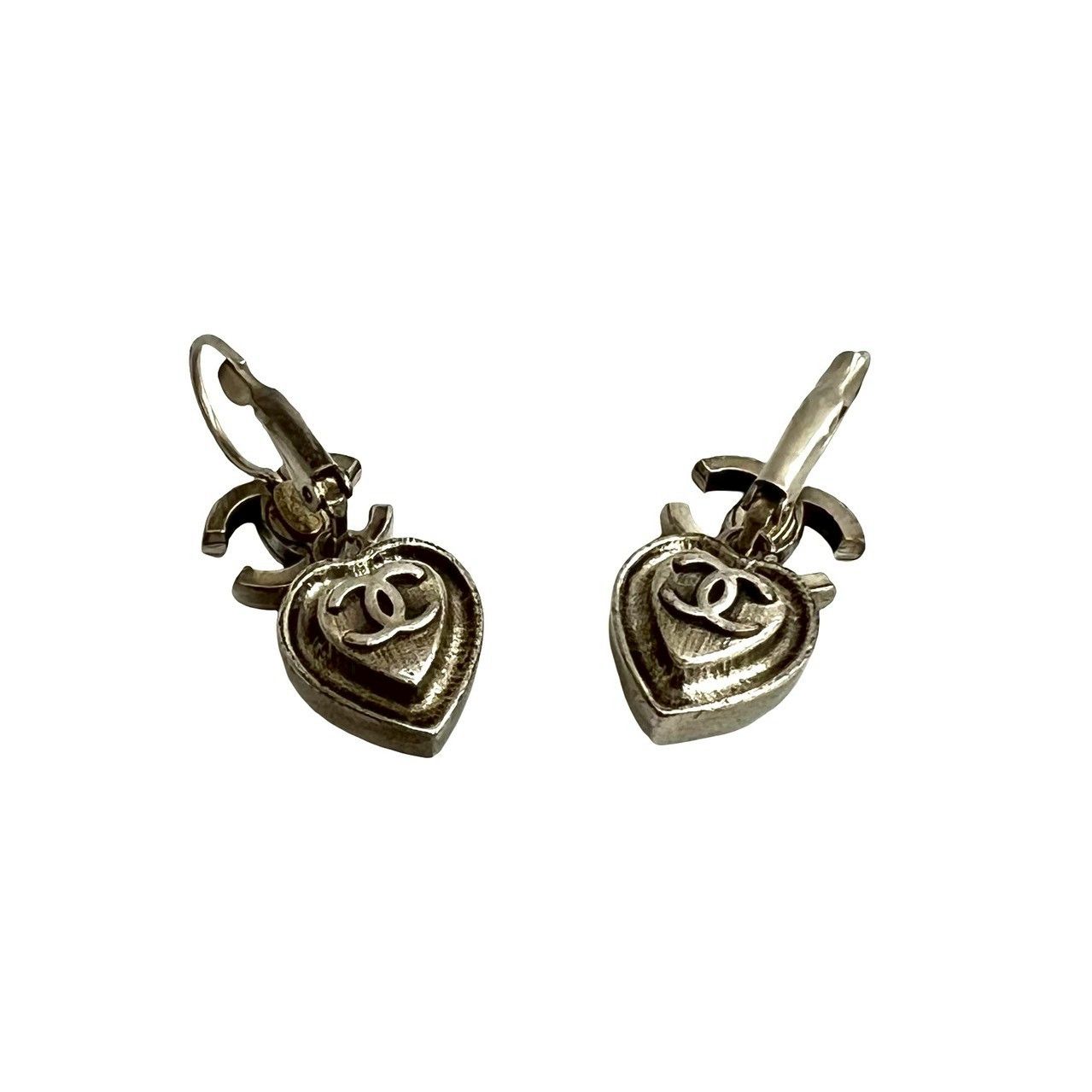 Chanel Chanel Chanel Coco Mark Heart Earrings Metal Earrings DUTY FREE for USA Size ONE SIZE - 5 Thumbnail
