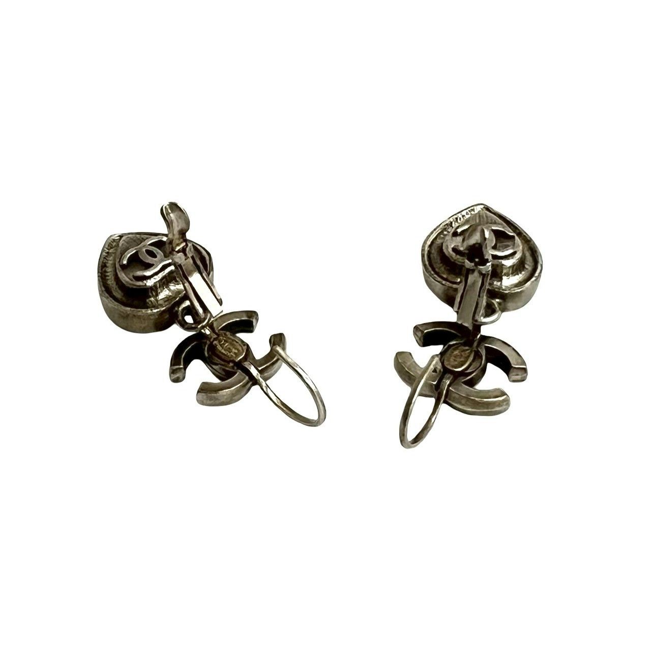 Chanel Chanel Chanel Coco Mark Heart Earrings Metal Earrings DUTY FREE for USA Size ONE SIZE - 6 Thumbnail