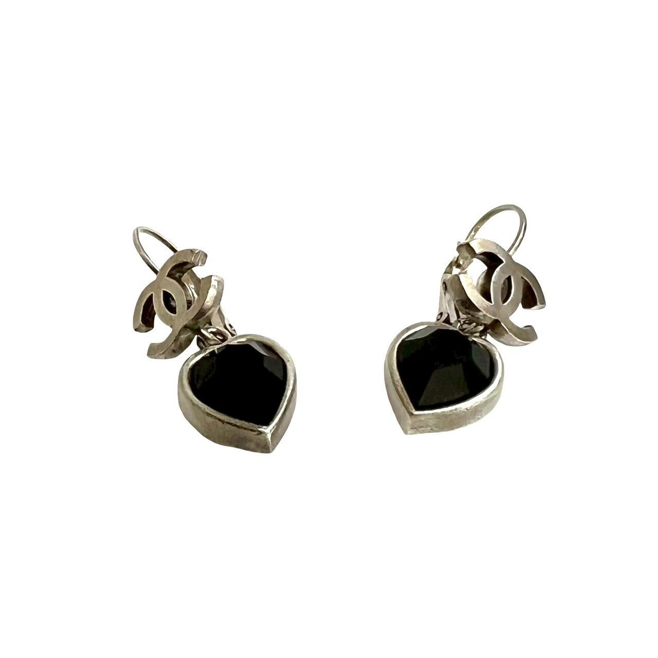Chanel Chanel Chanel Coco Mark Heart Earrings Metal Earrings DUTY FREE for USA Size ONE SIZE - 4 Thumbnail