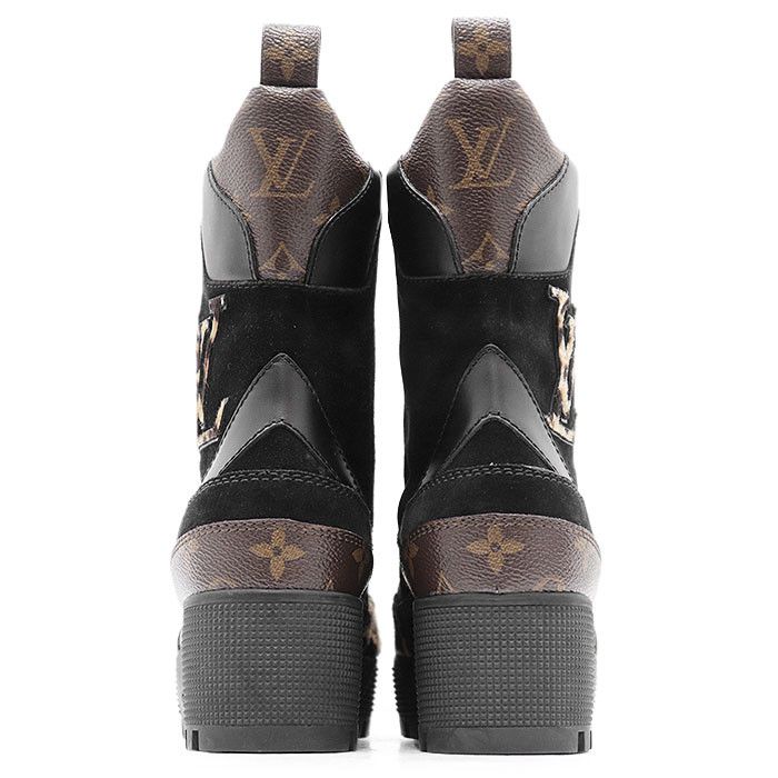 Louis Vuitton Louis Vuitton Louis Vuitton Laureate Haircalf Suede Leather Ankle Boots Leather Shoes DUTY FREE for USA Size ONE SIZE - 6 Thumbnail