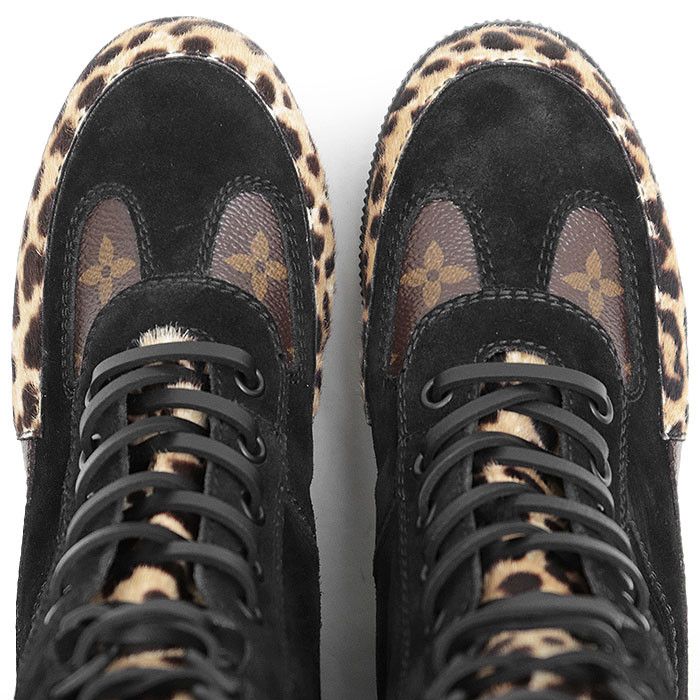 Louis Vuitton Louis Vuitton Louis Vuitton Laureate Haircalf Suede Leather Ankle Boots Leather Shoes DUTY FREE for USA Size ONE SIZE - 7 Thumbnail