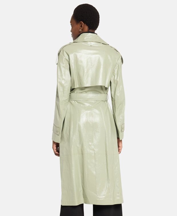 Mackage Leather trench coat Size S / US 4 / IT 40 - 2 Thumbnail