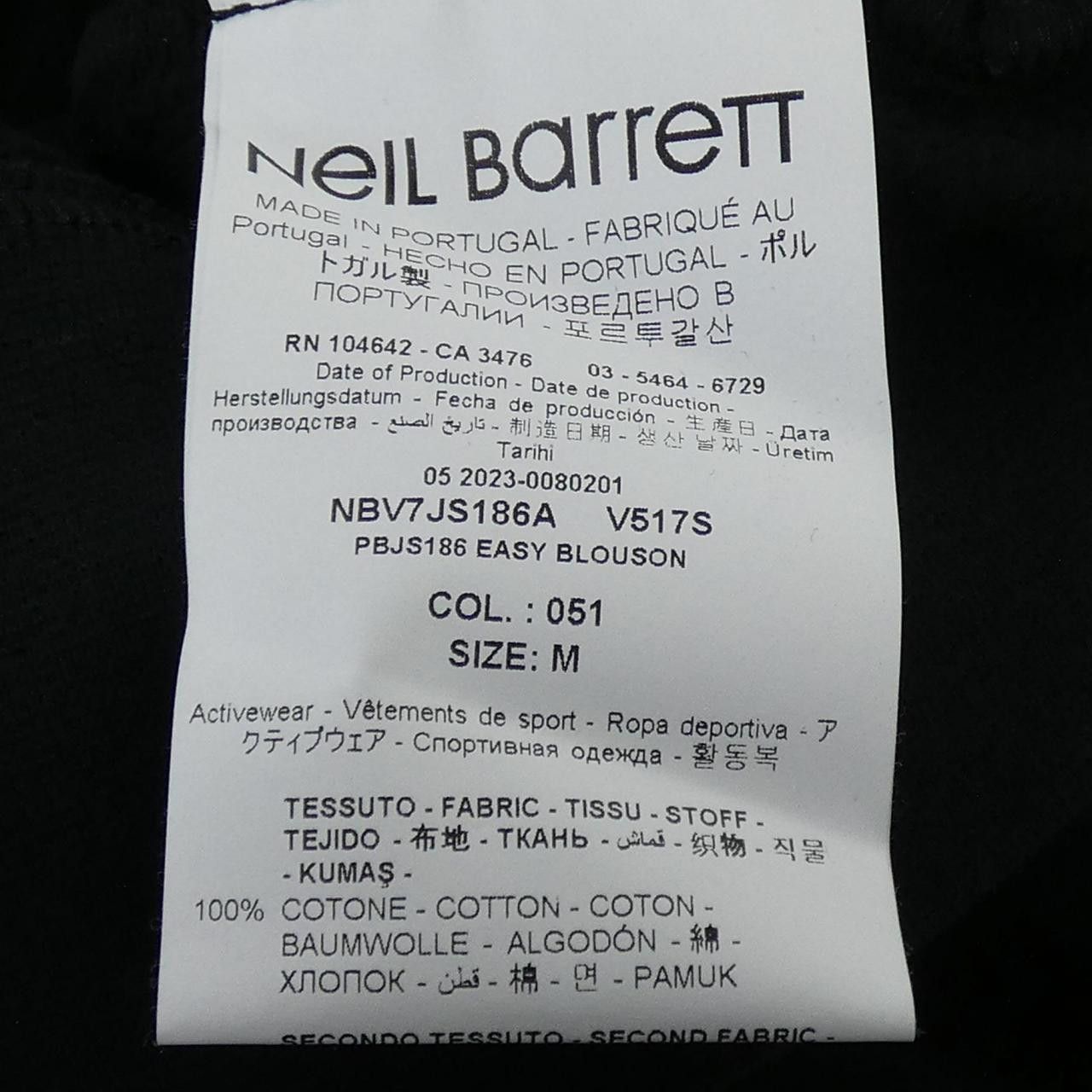 Other Other Neil Barrett NBV7JS186A Hoodie Cotton Sweatshirts & Hoodies NBV7JS186A DUTY FREE for USA Size ONE SIZE - 3 Thumbnail