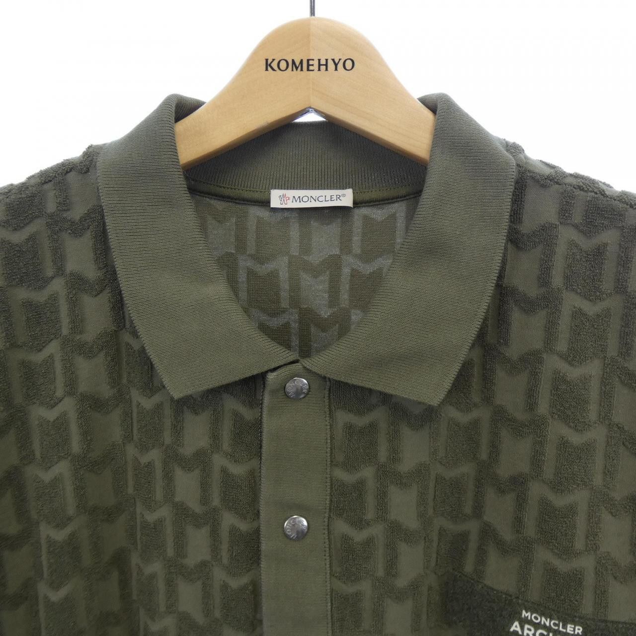Moncler Moncler Moncler Cotton Polo Shirt Cotton Tops DUTY FREE for USA Size ONE SIZE - 5 Thumbnail