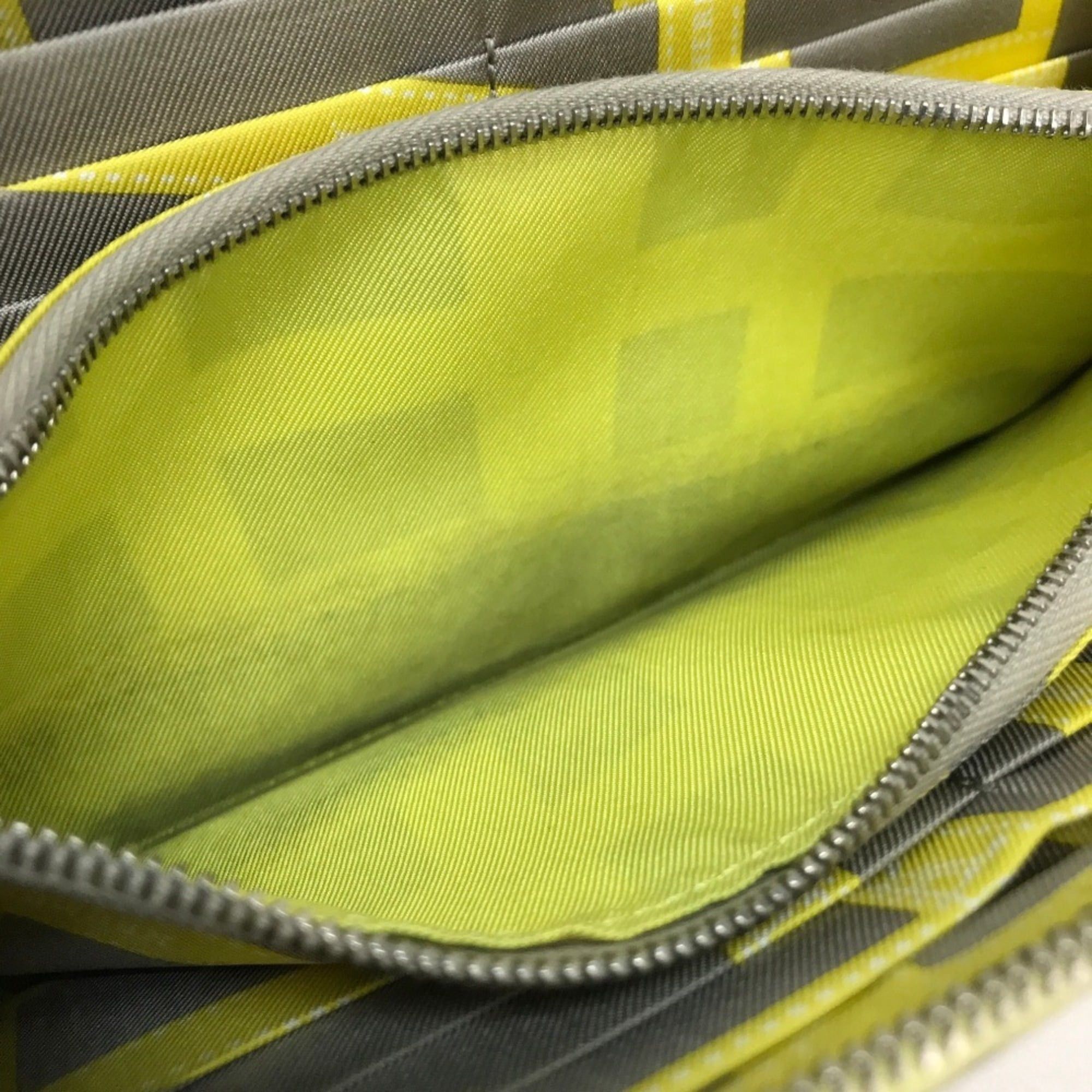 Hermes HERMES Silkin Azap Long Round Zip Wallet, Epsom Silk, Women's, Souffle, Yellow Size ONE SIZE - 8 Thumbnail