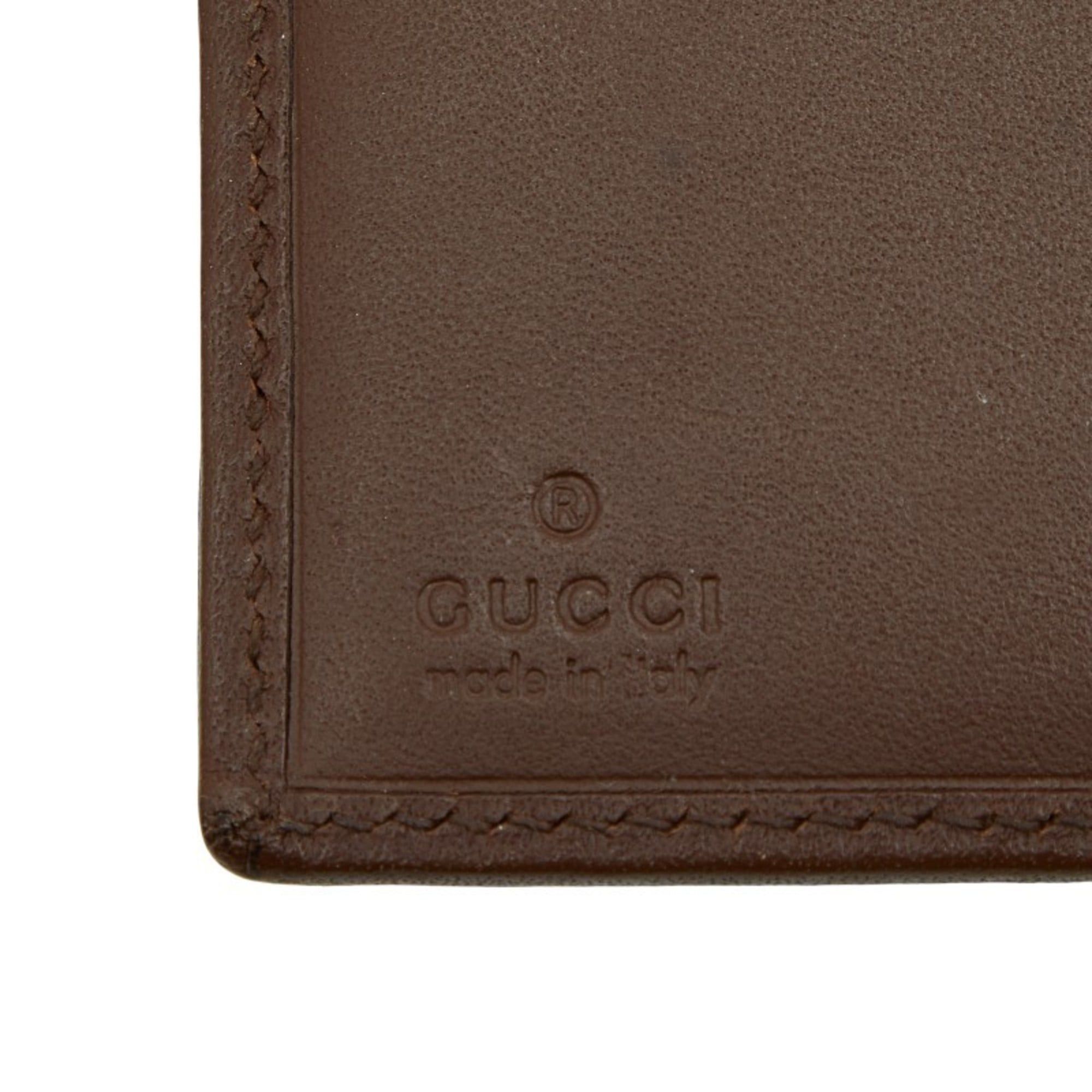 Gucci Gucci GG Canvas Jackie Notebook Cover 031 2888 Beige Brown Leather Women's GUCCI Size ONE SIZE - 9 Thumbnail