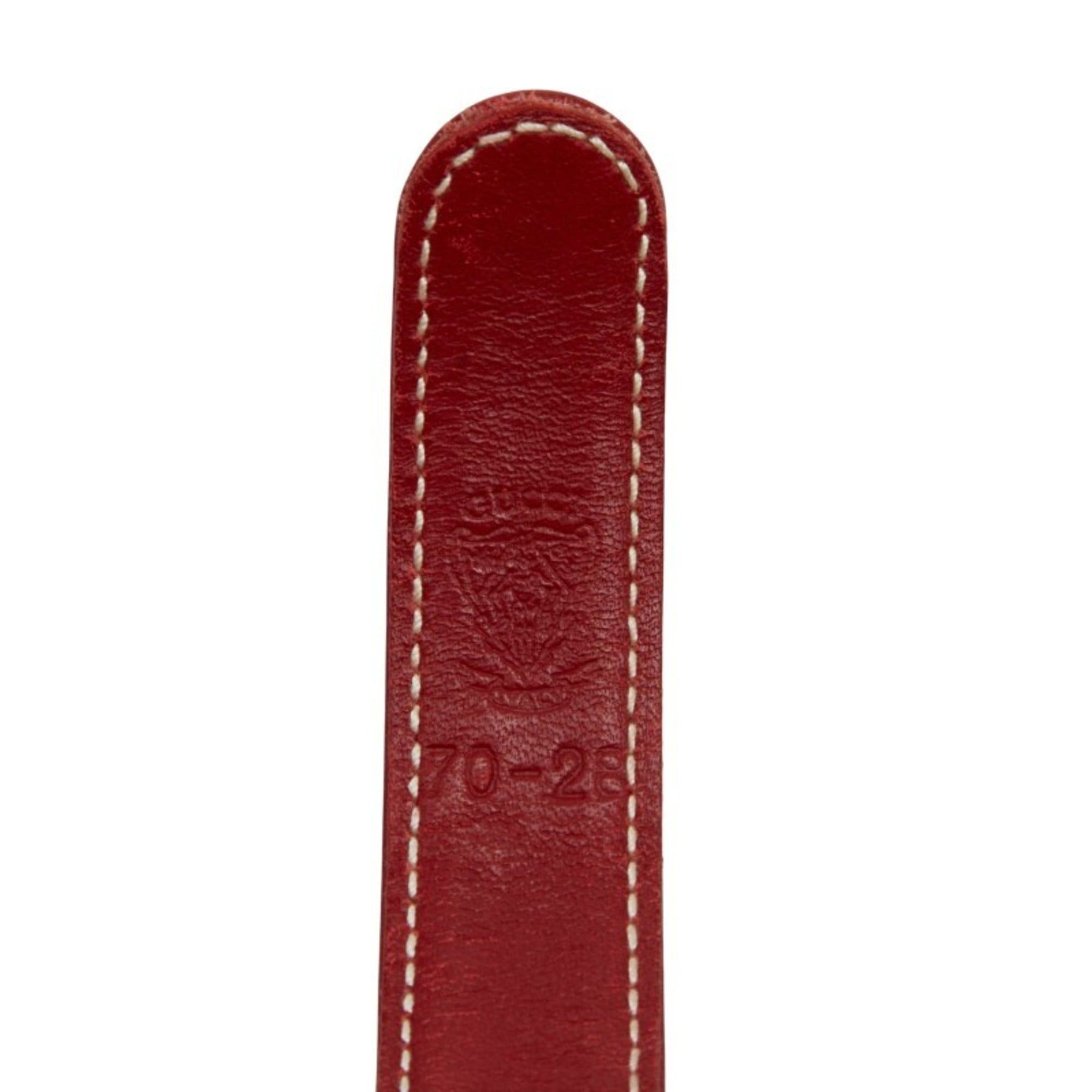 Gucci Gucci Belt Size: 70 28 Red Leather Women's GUCCI Size ONE SIZE - 7 Thumbnail