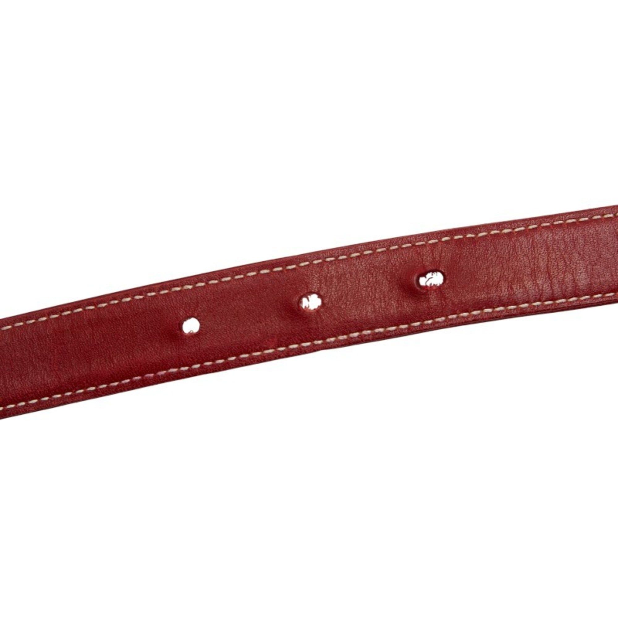 Gucci Gucci Belt Size: 70 28 Red Leather Women's GUCCI Size ONE SIZE - 4 Thumbnail