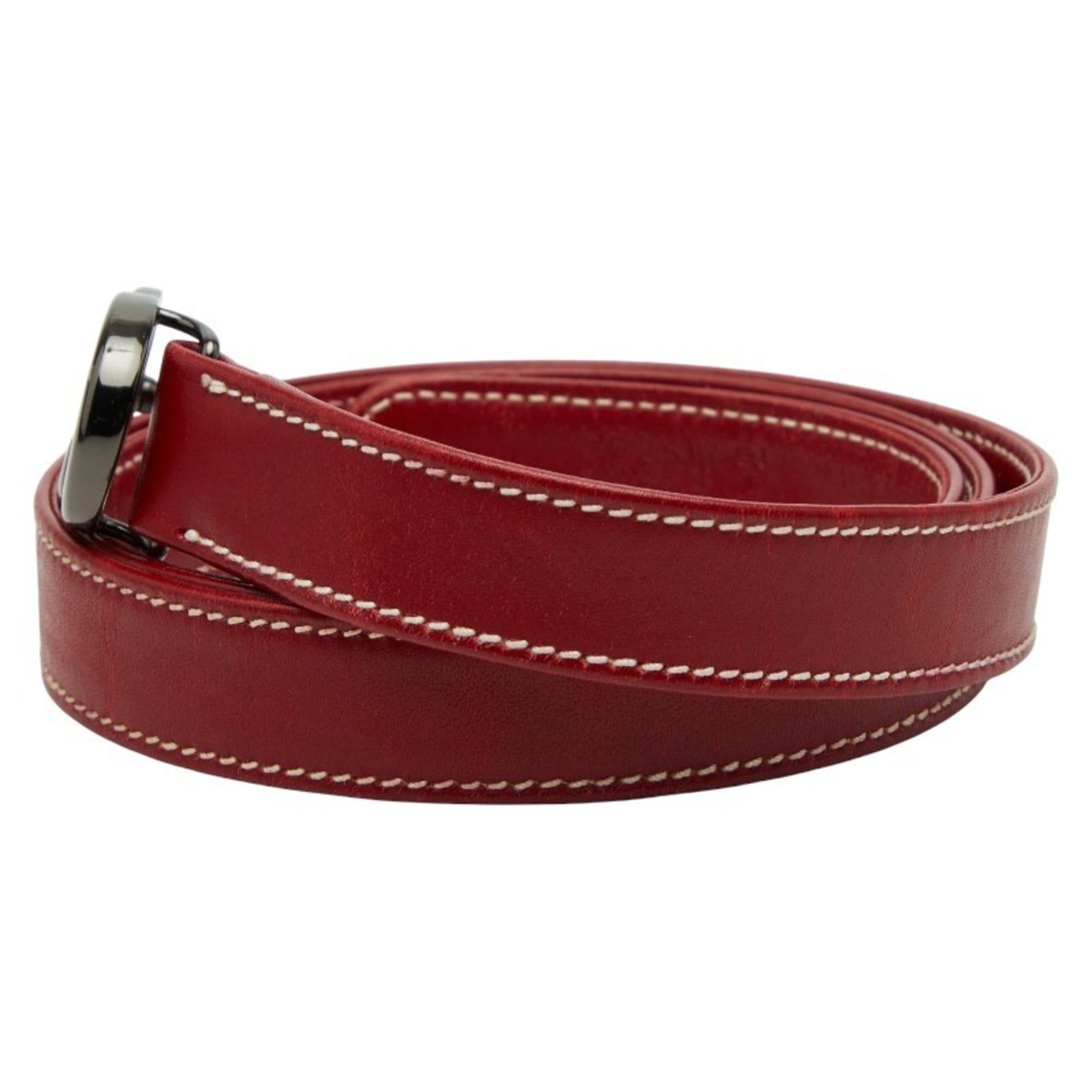 Gucci Gucci Belt Size: 70 28 Red Leather Women's GUCCI Size ONE SIZE - 2 Thumbnail