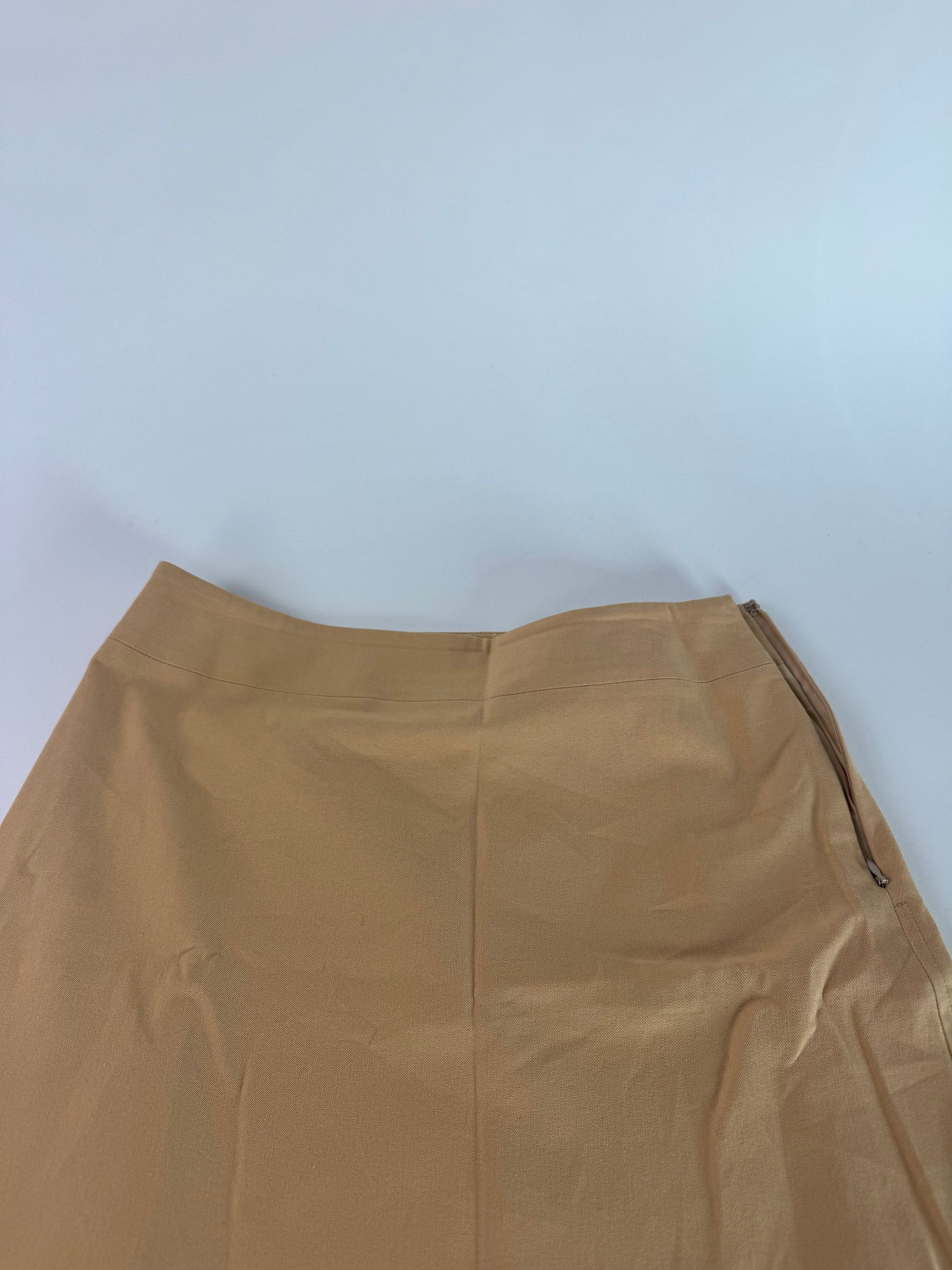 Issey Miyake Vintage Skirt Camel 38/M Size 30" / US 8 / IT 44 - 7 Thumbnail
