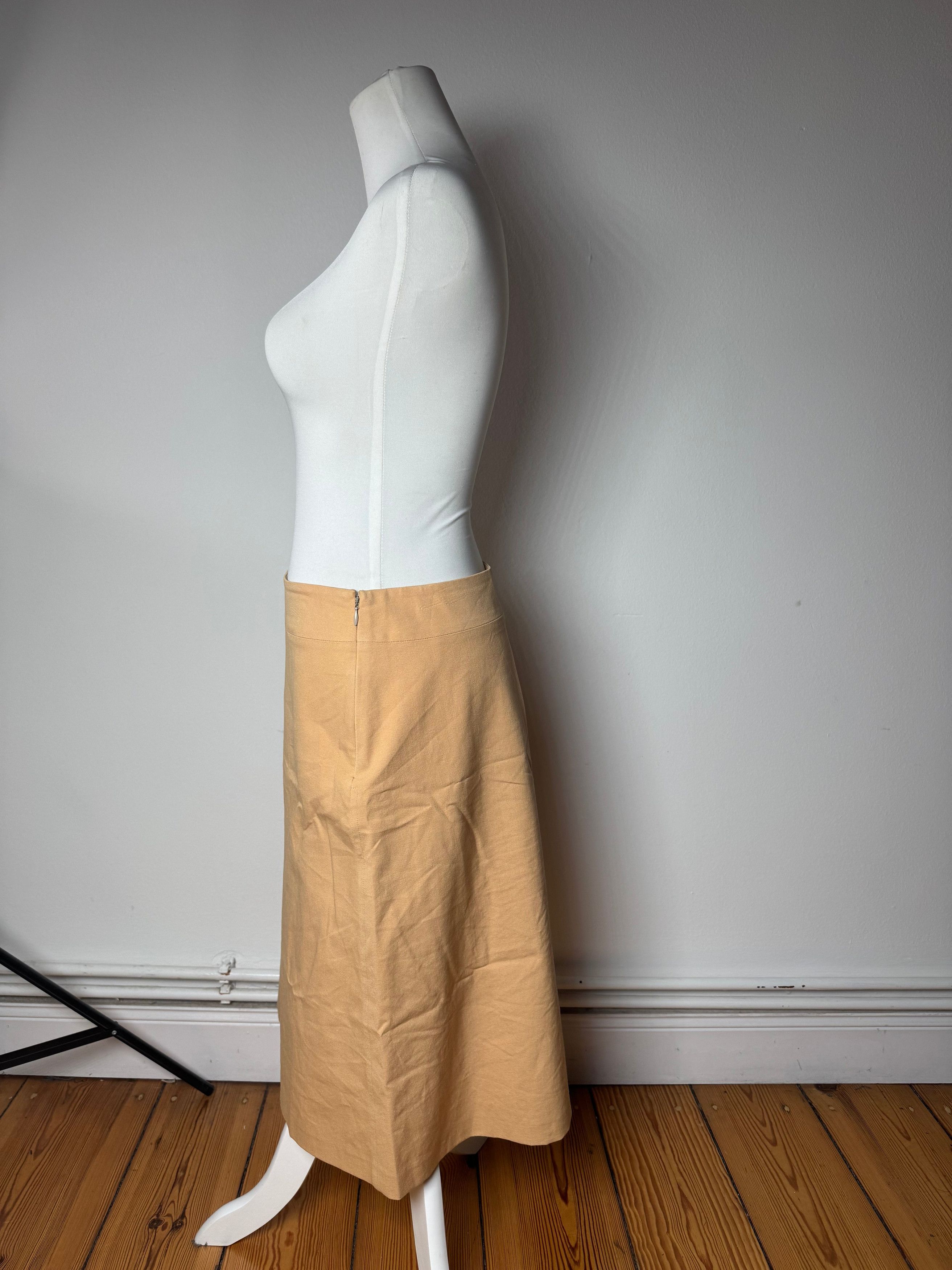 Issey Miyake Vintage Skirt Camel 38/M Size 30" / US 8 / IT 44 - 2 Thumbnail