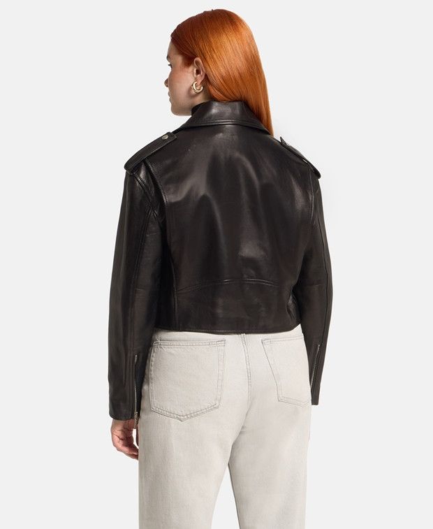 Palm Angels Leather jacket Size M / US 6-8 / IT 42-44 - 2 Thumbnail